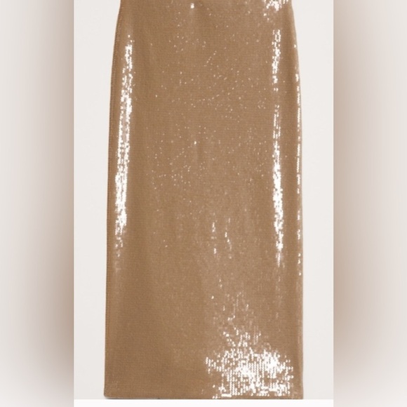 Banana Republic Women’s Sz XL Stretch Sequin Midi Skirt party holiday NWT - Picture 3 of 5